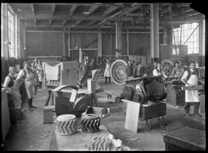 Hutt Railway Workshops pattern shop in 1930