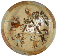 Japanese Mino ware (stoneware) plate - RC311