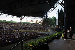 Jill Biden giving commencement speech for Northern Virginia Community College in 2016