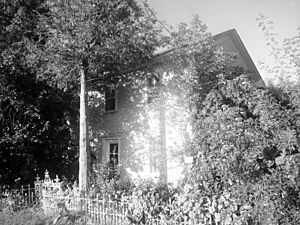 John Bogart House three quarter BW view