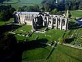 Kite aerial photo of Bolton Abbey