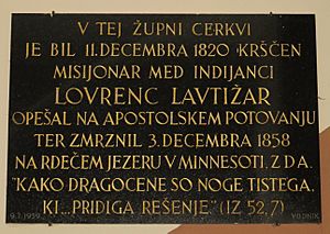 Lavtizar plaque Kranjska Gora Slovenia