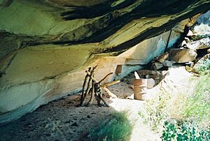 Lost Canyon Cowboy Camp hitching post UT NPS