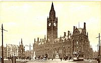 Manchester Town Hall late 19th Century