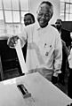 Mandela voting in 1994