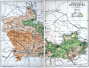 Map of Berkshire 1911