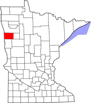 Map of Minnesota highlighting Norman County