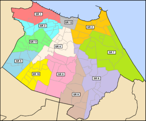 Mapa fortaleza regionais atualizada com marcação
