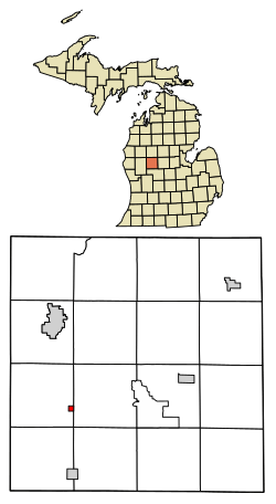 Location of Stanwood, Michigan