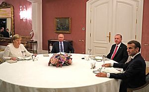 Meeting between the leaders of Russia, Turkey, Germany and France