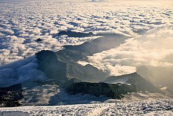 Mount Rainier sea of clouds