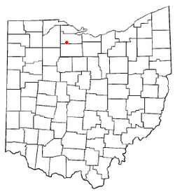 Location of Burgoon, Ohio