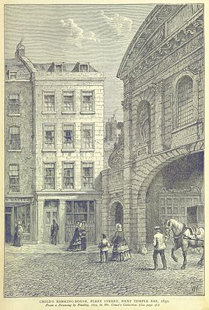 ONL (1887) 1.043 - Child's Banking House, Fleet Street, next to Temple Bar, 1850