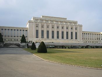 Headquarters of League of Nations at Geneva, Switzerland
