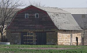 Papes barn (Ellis Co KS) from SW 2