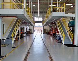 QLine maintenance facility, May 2017