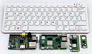 Raspberry Pi 1, Pi 5, Pi 400, Pico and Zero 2 (cropped).jpg
