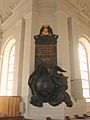 Rene Descartes monument in the Adolf Fredriks Kyrka Stockholm 2