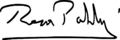Reza Pahlavi signature