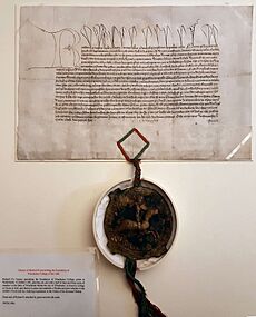 Richard II founding charter for Winchester College 1382