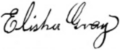 Signature of Elisha Gray (1835–1901)