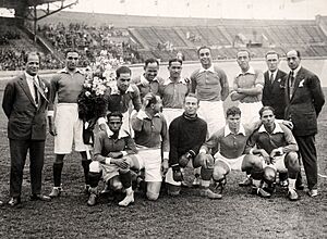 Sport, Olympische Spelen Amsterdam, 1928 Het voetbalelftal van Egypte, SFA008001979