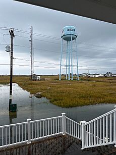 Tangier Island flooding