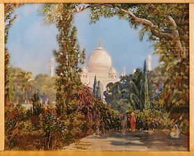 The Taj Mahal at Agra, North West India by Marianne North
