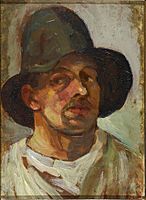 Theo van Doesburg Selfportrait with hat