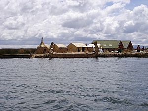 Lake Titicaca, which is partly located in the Puno Region