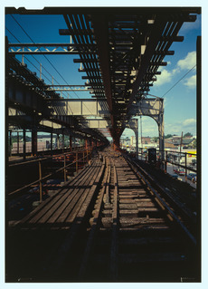View along the Third Avenue Elevated tracks, now (2008) demolished - Third Avenue Elevated, New York, New York County, NY HABS NY-6373-1 (CT)