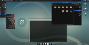 VirtualBox debian64 XFCE Hebrew