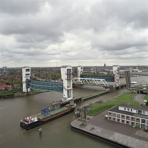 Flood barrier in the Hollandse IJssel