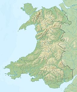 Location of the lake in Wales.