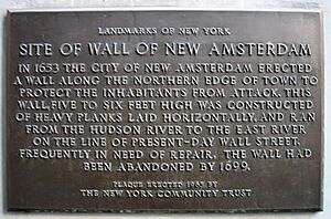 Wall Street plaque
