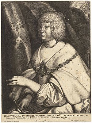 Wenceslas Hollar - Altheia, Countess of Arundel (State 1)