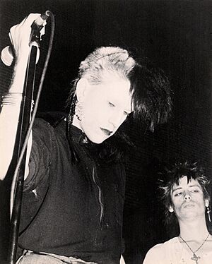 1983 live photo Christian Death Rozz Williams Johnnie Sage