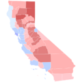 2024 United States Senate special primary election in California results map by county