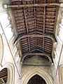 53 Aslackby St James, interior - Nave roof towards Chancel