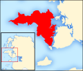 Achill Island in inset - County Mayo