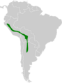 Amazilia chionogaster map
