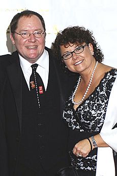 Annie Awards johnlasseter and wife brighter