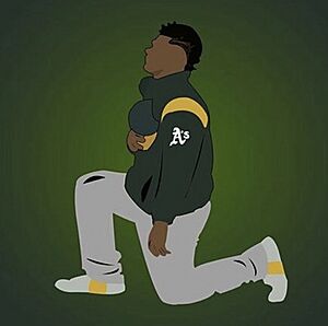 Bruce Maxwell - Kneeling (Art) 2017