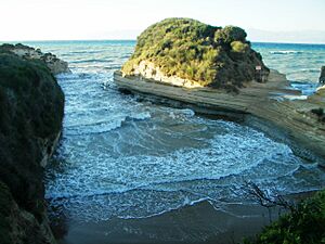 Canal d'amour at Sidari in Corfu