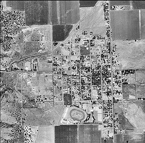 Satellite Imagery of Cedarville, California. Taken on September 29, 1999