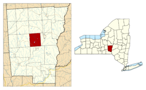 Chenango County NY Preston town highlighted.svg