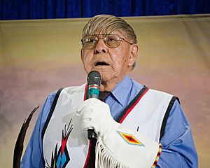 Chief Old Person at USDA 150th Anniversary celebration