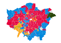 Citywide ward results of the 2022 London local elections
