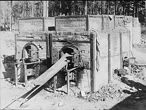 Crematoria of Stutthof, photographed after liberation