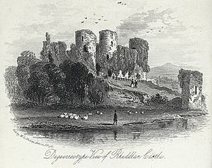 Daguerreotype view of Rhuddlan Castle